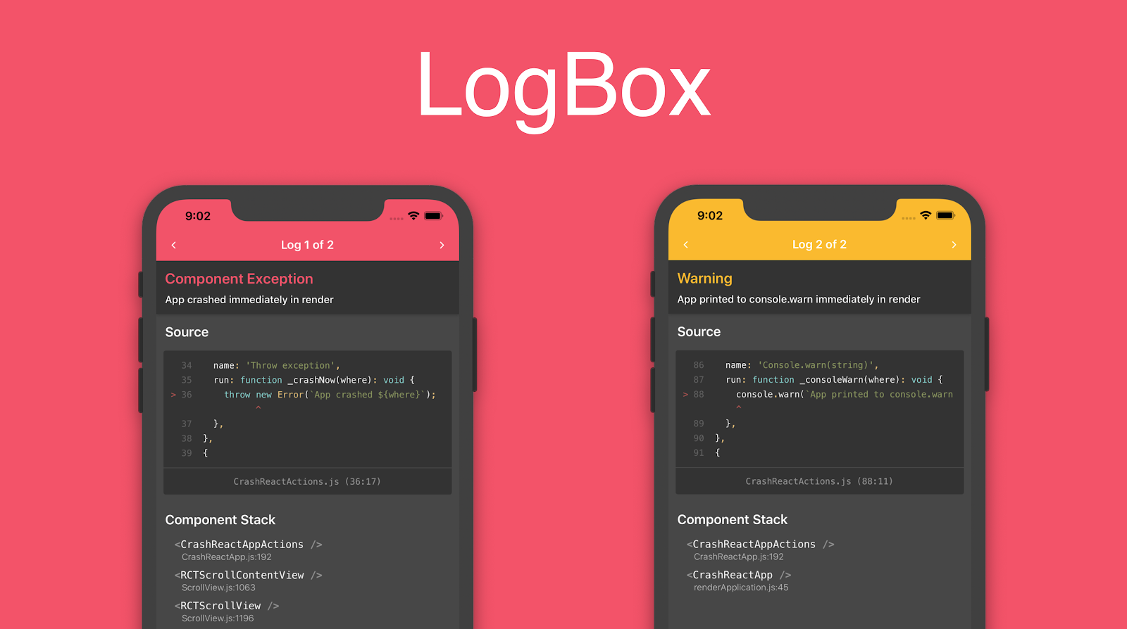 LogBox 스크린샷